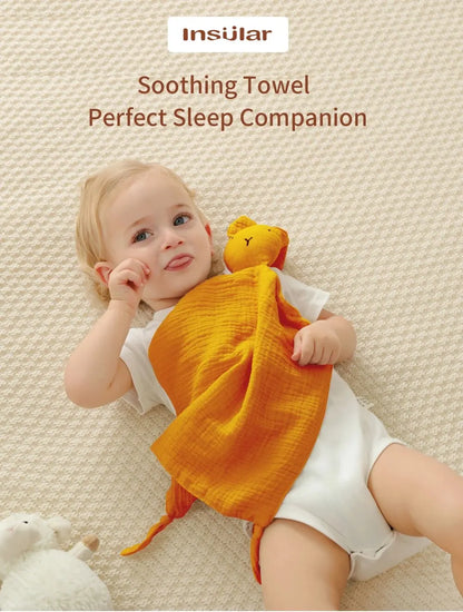 Doudou Mousseline Bébé | Couverture Apaisante Coton | Nouveau-Né 4 Saisons
