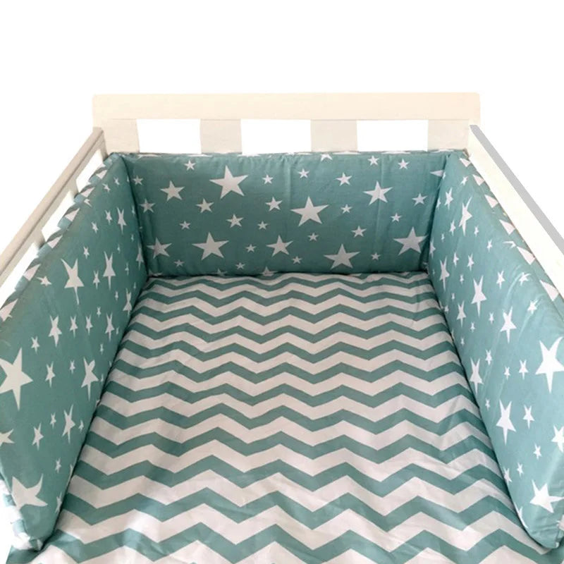 Tour de Lit Bébé Coton | Pare-Choc Respirant 200cm | 24 Couleurs | 0-36 mois