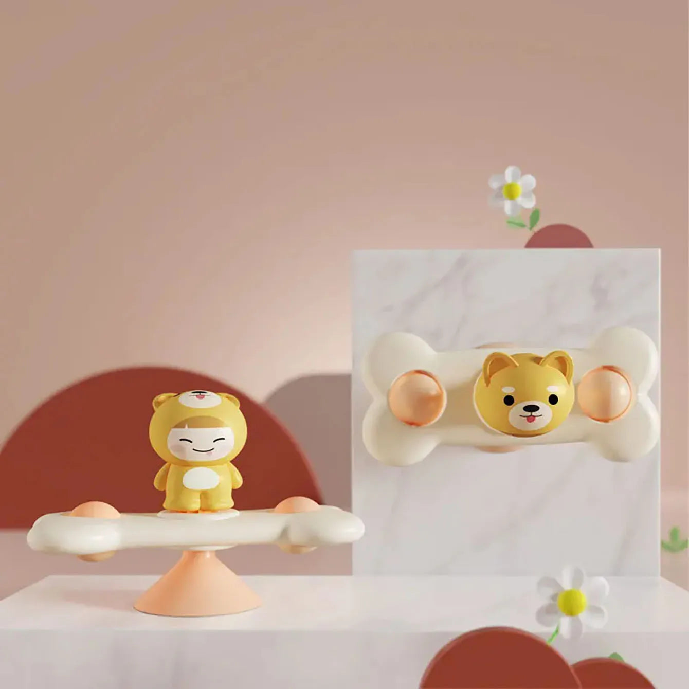Jouet Ventouse Bébé | Table Sensorielle Montessori | Chaise Haute & Bain 0-3 Ans