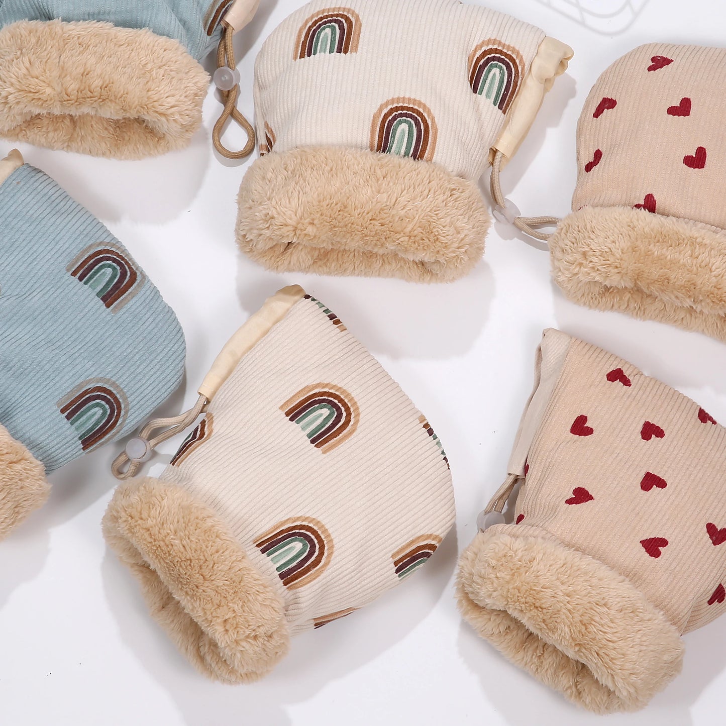 Manchon Poussette Hiver Universel | Moufle Coupe-Vent Imperméable | Motifs Animaux Enfant