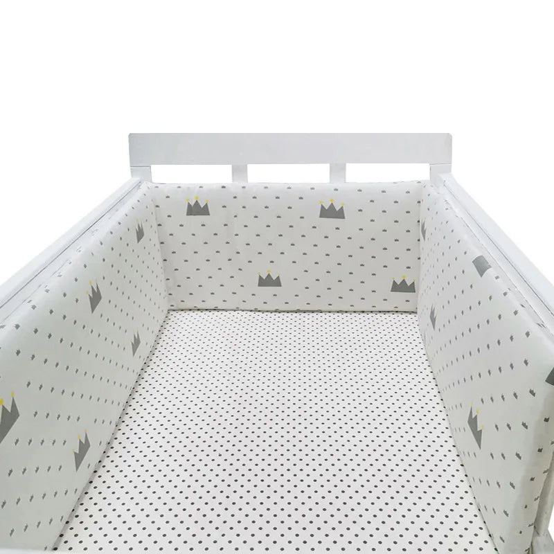 Tour de Lit Bébé Coton | Pare-Choc Respirant 200cm | 24 Couleurs | 0-36 mois