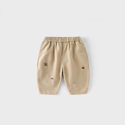Pantalon Bébé Garçon | Jean Rayé Ample | Sarouel Coton | 1 Mois – 7 Ans