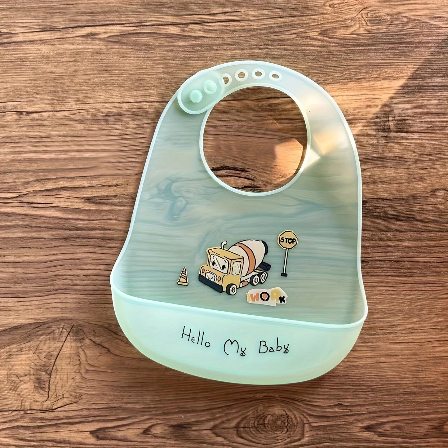 Bavoir silicone souple bébé – 7 motifs animaux mignons, impérméable, 1-3 ans