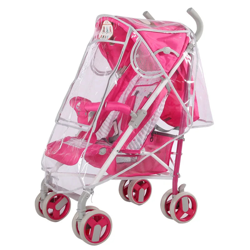 Habillage Pluie Poussette Universel | Coupe-Vent Imperméable | Nacelle & Canne