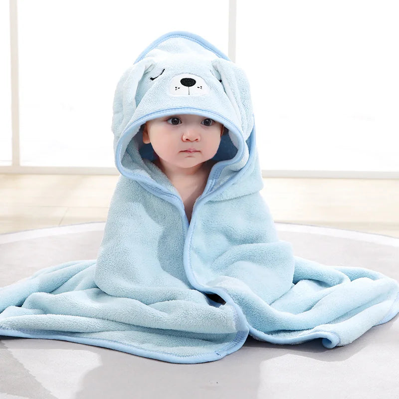 Cape de Bain Bébé Animaux | Serviette Capuche Douce | Garçon & Fille | 0-3 Ans