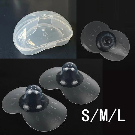 Protège-mamelons silicone allaitement – Lot de 2, doux & sécurisés, tailles S/M/L