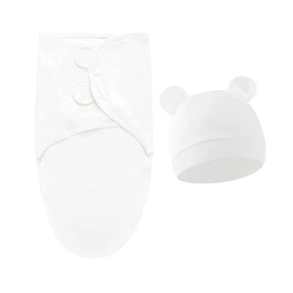 Ensemble emmaillotage bonnet nouveau-né – 100% coton, motifs dessin animé, 0-6 mois