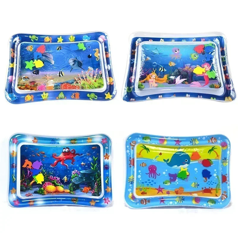 Tapis d'eau bébé – Coussin gonflable sensoriel et éducatif – 66×50 cm
