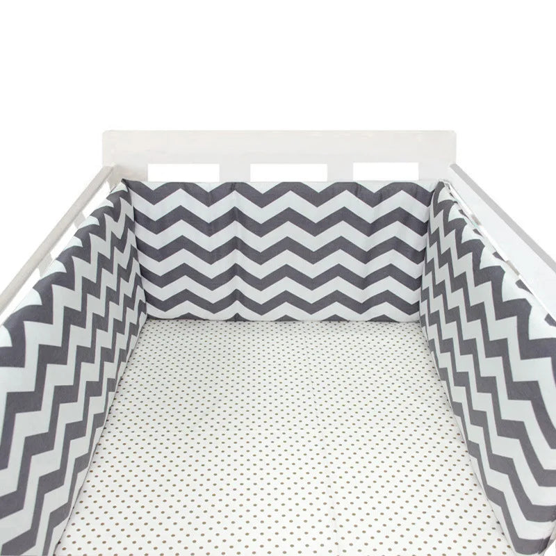 Tour de Lit Bébé Coton | Pare-Choc Respirant 200cm | 24 Couleurs | 0-36 mois