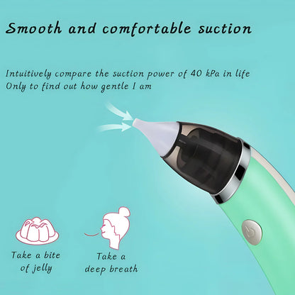 Aspirateur nasal électrique bébé – Silencieux, sûr & efficace, rechargeable