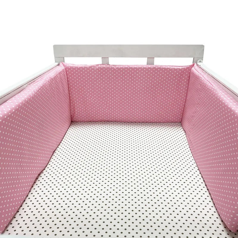Tour de Lit Bébé Coton | Pare-Choc Respirant 200cm | 24 Couleurs | 0-36 mois