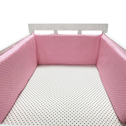 Tour de Lit Bébé Coton | Pare-Choc Respirant 200cm | 24 Couleurs | 0-36 mois