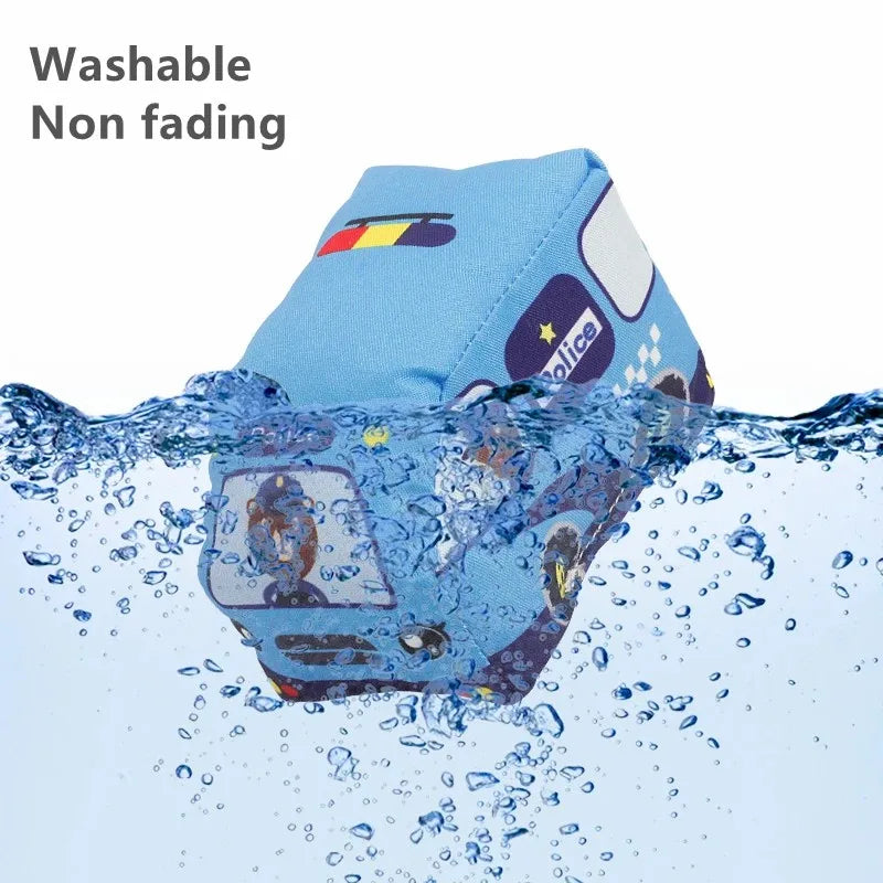 Tapis de jeu voiture Montessori – Tapis sensoriel avec 9 véhicules en tissu pour bébé