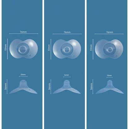 Protège-mamelons silicone allaitement – Lot de 2, doux & sécurisés, tailles S/M/L