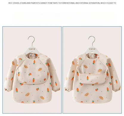 Tablier smock impérméable enfant manches longues – Poche avant, léger été