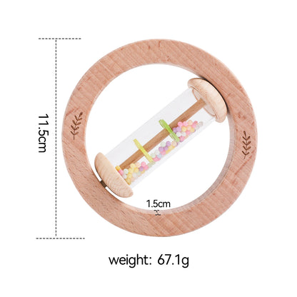 Coffret Éveil Musical Montessori Bébé | Bâton de Pluie, Sablier Arc-en-Ciel & Hochet | 0-12 Mois