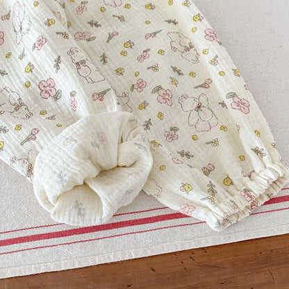 Pantalon Anti-Moustiques Enfant | Sarouel Floral Été | 18 Mois – 6 Ans