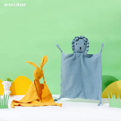 Doudou Mousseline Bébé | Couverture Apaisante Coton | Nouveau-Né 4 Saisons