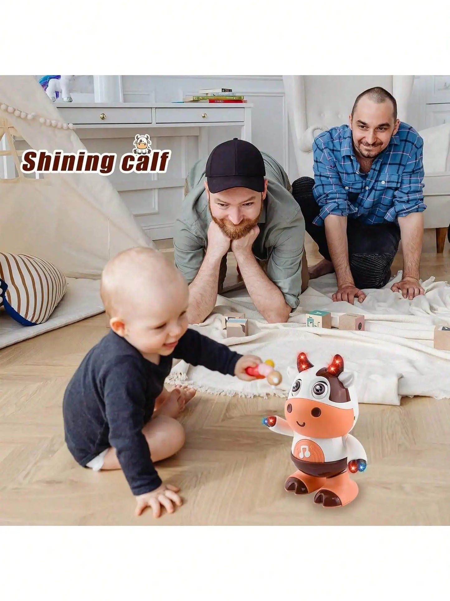 Peluche Vache Dansante Bébé | Qui Danse et Chante | Jouet Musical Interactif