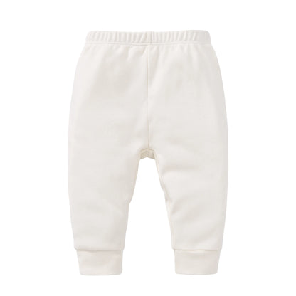 Pantalon Bébé 100% Coton | Couleur Unie | Legging Nouveau-Né | 0-24 Mois