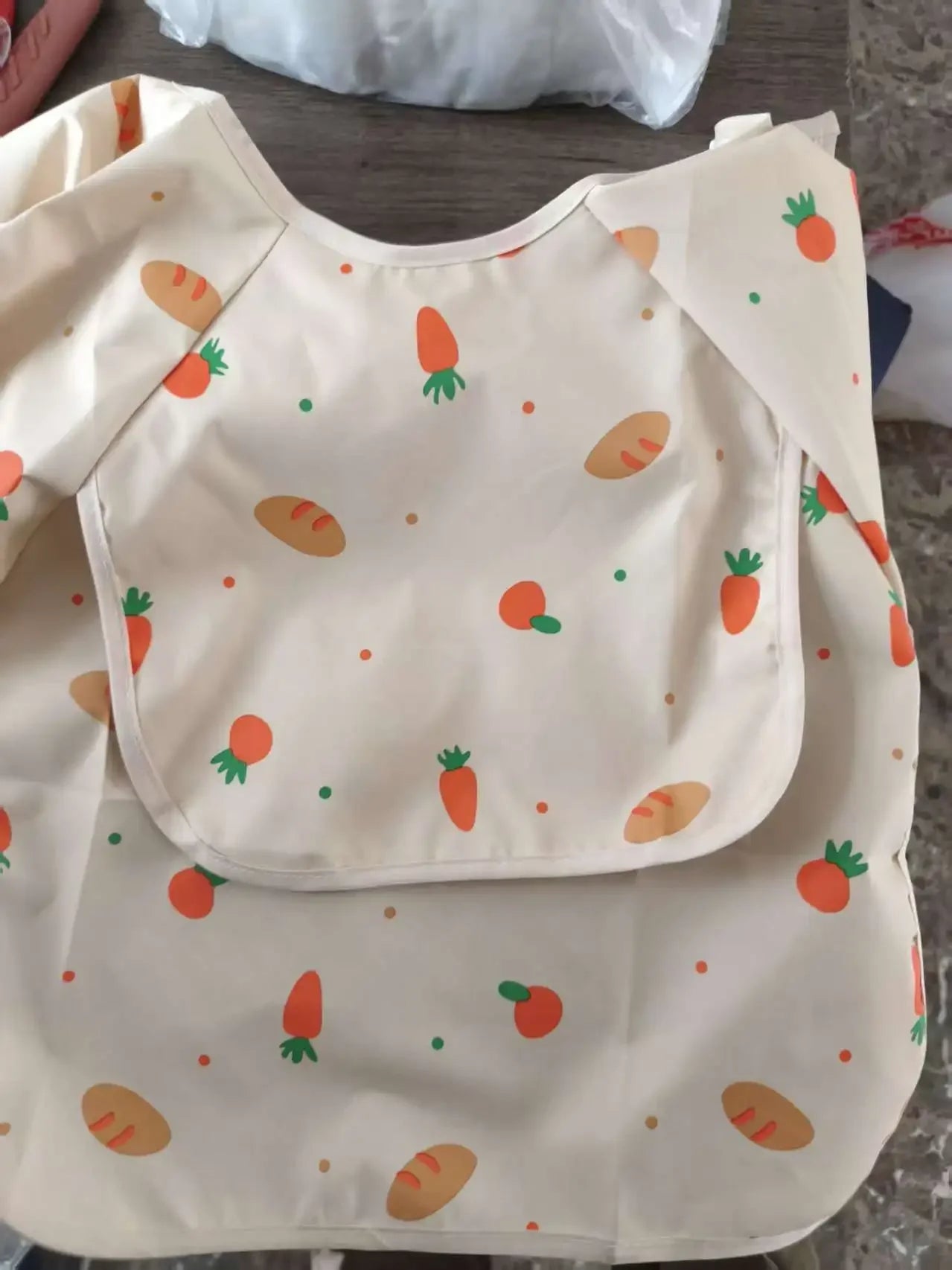 Tablier smock impérméable enfant manches longues – Poche avant, léger été