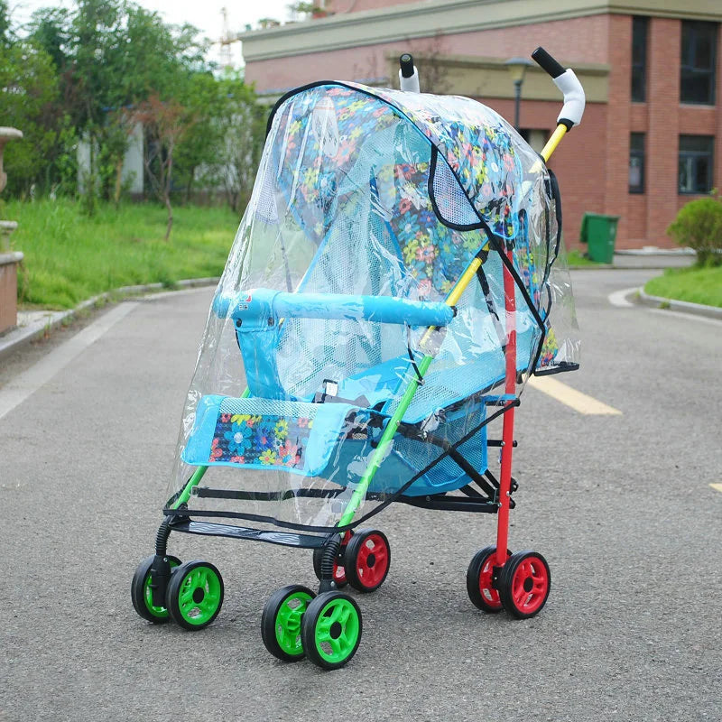 Habillage Pluie Poussette Universel | Coupe-Vent Imperméable | Nacelle & Canne