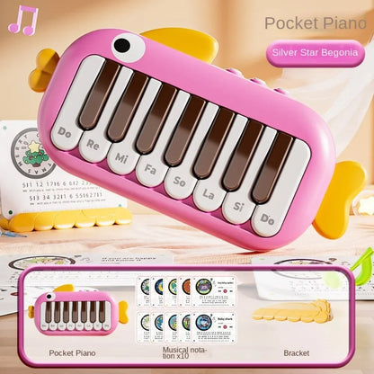 Piano de Poche Électronique Montessori | Clavier Musical Bébé & Enfant | Instrument Éveil 0-6 Ans