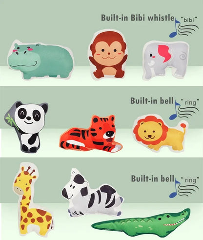 Tapis de jeu voiture Montessori – Tapis sensoriel avec 9 véhicules en tissu pour bébé