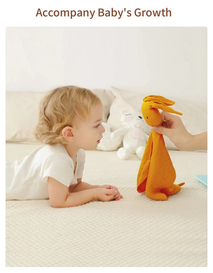 Doudou Mousseline Bébé | Couverture Apaisante Coton | Nouveau-Né 4 Saisons