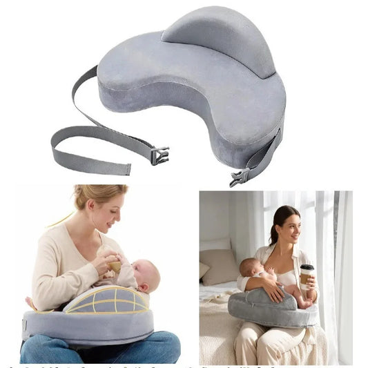 Coussin d'allaitement mousse mémoire de forme – Support lombaire & housse amovible lavable
