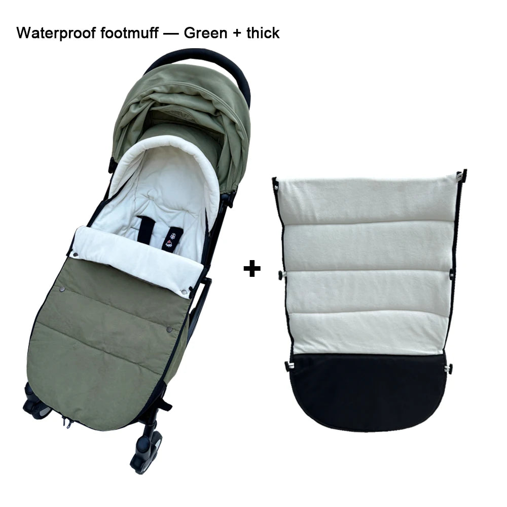 Chancelière Poussette Universelle | Compatible YOYO, Cybex & Babyzen | Hiver Imperméable
