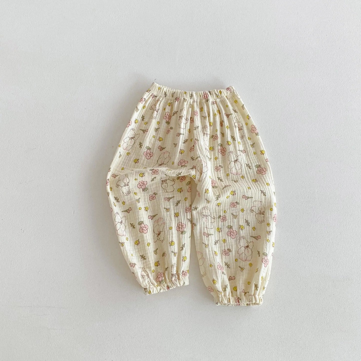 Pantalon Anti-Moustiques Enfant | Sarouel Floral Été | 18 Mois – 6 Ans