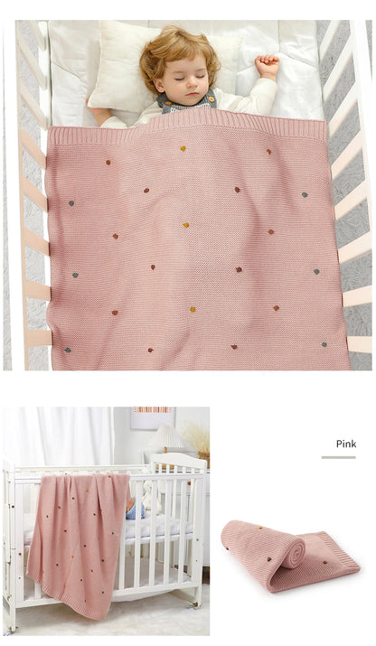 Couverture Bébé Naissance Coton | Lange Mousseline Emmaillotage | 90x70cm | Garçon & Fille
