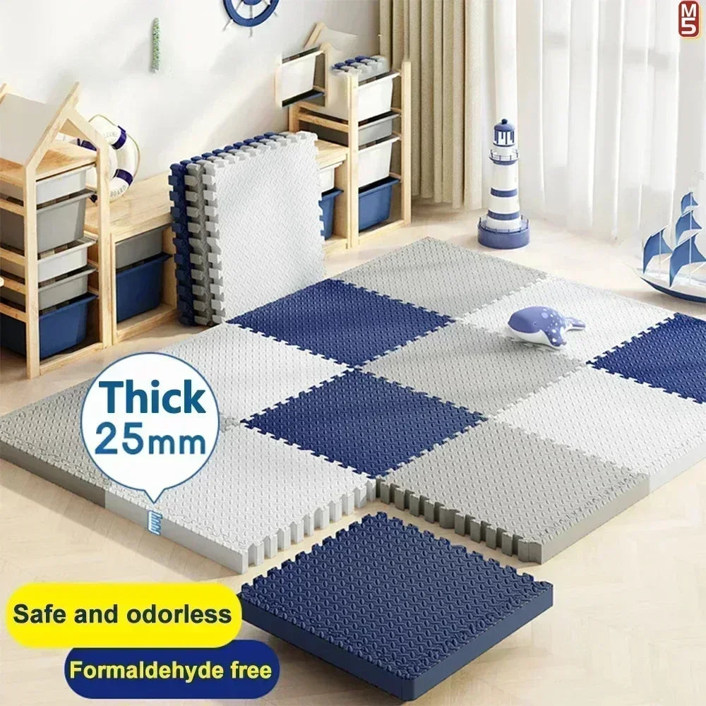 Tapis de Jeu Bébé Puzzle Mousse – Non Toxique, Antidérapant, 2.5cm