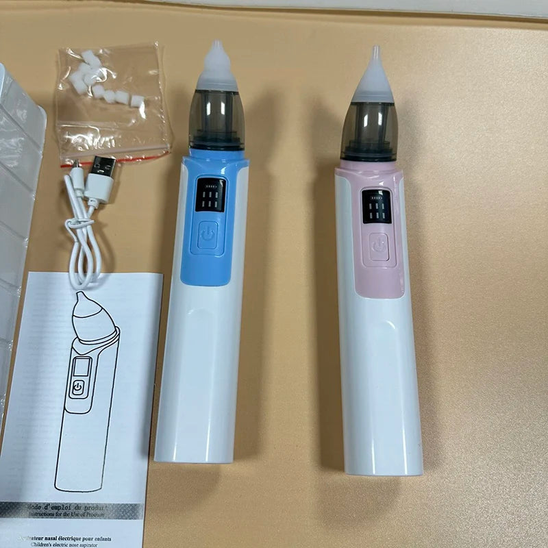 Mouche bébé électrique rechargeable 2026 – Silencieux, anti-congestion, 9 niveaux d'aspiration