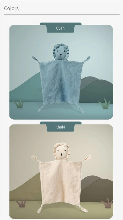 Doudou Mousseline Bébé | Couverture Apaisante Coton | Nouveau-Né 4 Saisons