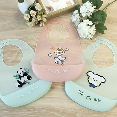 Bavoir silicone 